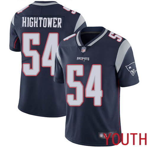 New England Patriots Football 54 Vapor Limited Navy Blue Youth Dont a Hightower Home NFL Jersey